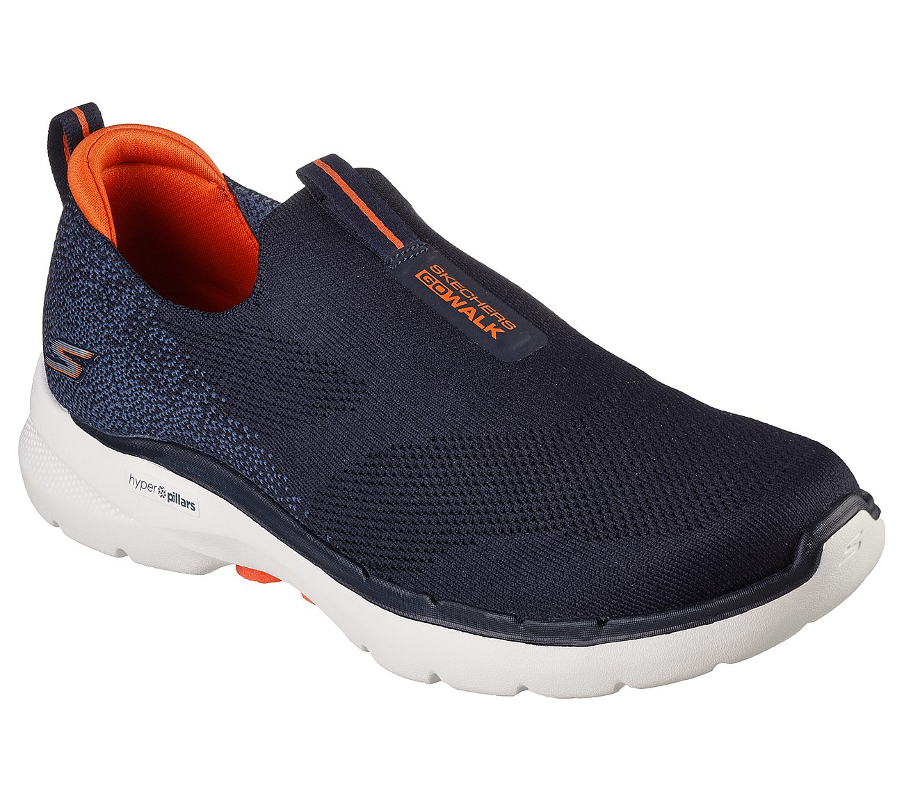 Luchtpost baard kool Skechers Navy/Orange Go Walk 6 Mens Slip On Shoes - Style ID: 216202 | India