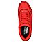 UNO - STAND ON AIR, RED/BLACK Footwear Top View