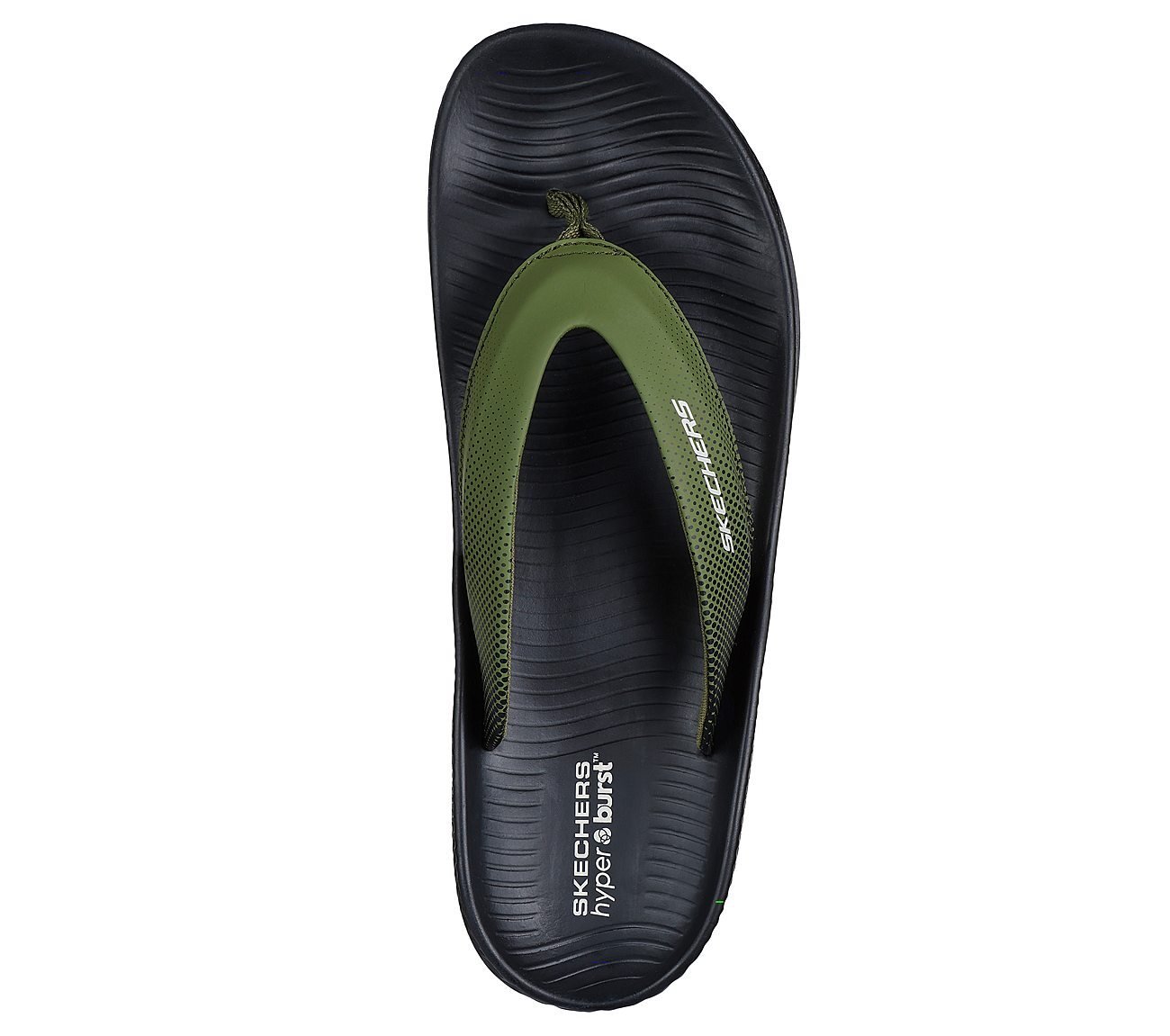 HYPER SLIDE - SIMPLEX 2, OLIVE/BLACK Footwear Top View