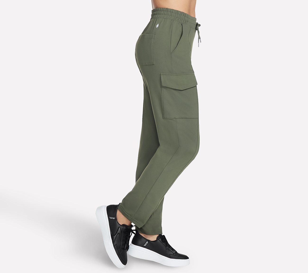 SKECHERS SLIP-INS CARGO PANT, OLIVE/BLK Apparels Bottom View