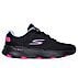 GO RUN 7.0 - ESCAPE, BLACK/BLUE/PINK Footwear Lateral View