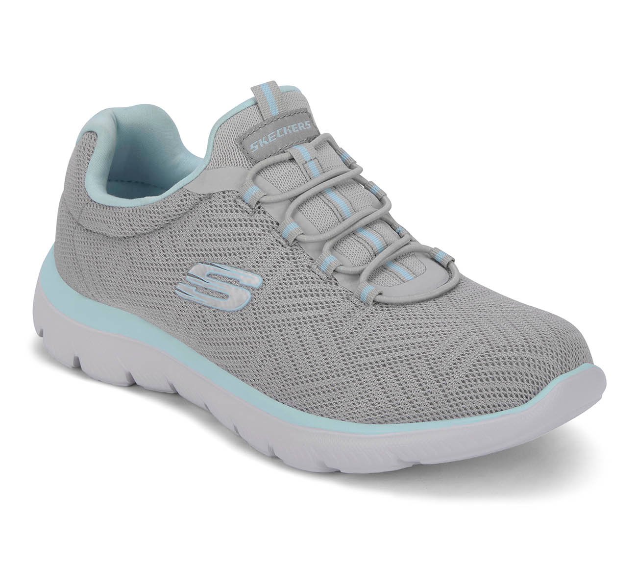 SUMMITS - ARTISTRY CHIC, GRAY/LIGHT BLUE Footwear Right View