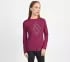 RHINESTONE BURST LS TEE, RED PLUM