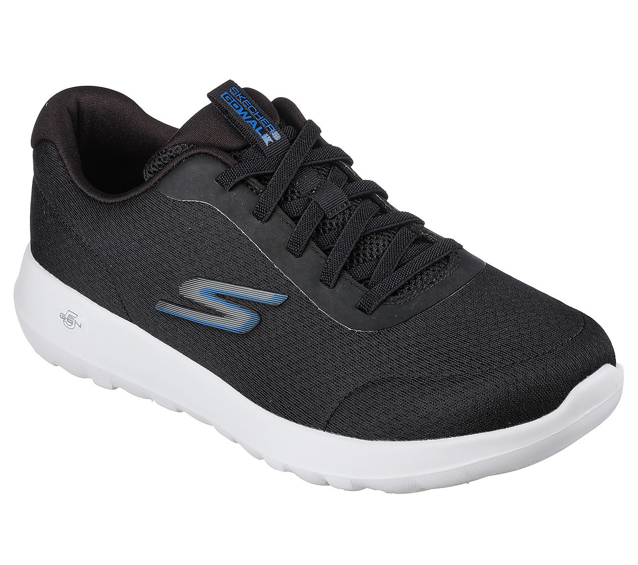 Skechers Black/Blue Go Walk Max Midshore Lace Up Shoes For Men - Style ...