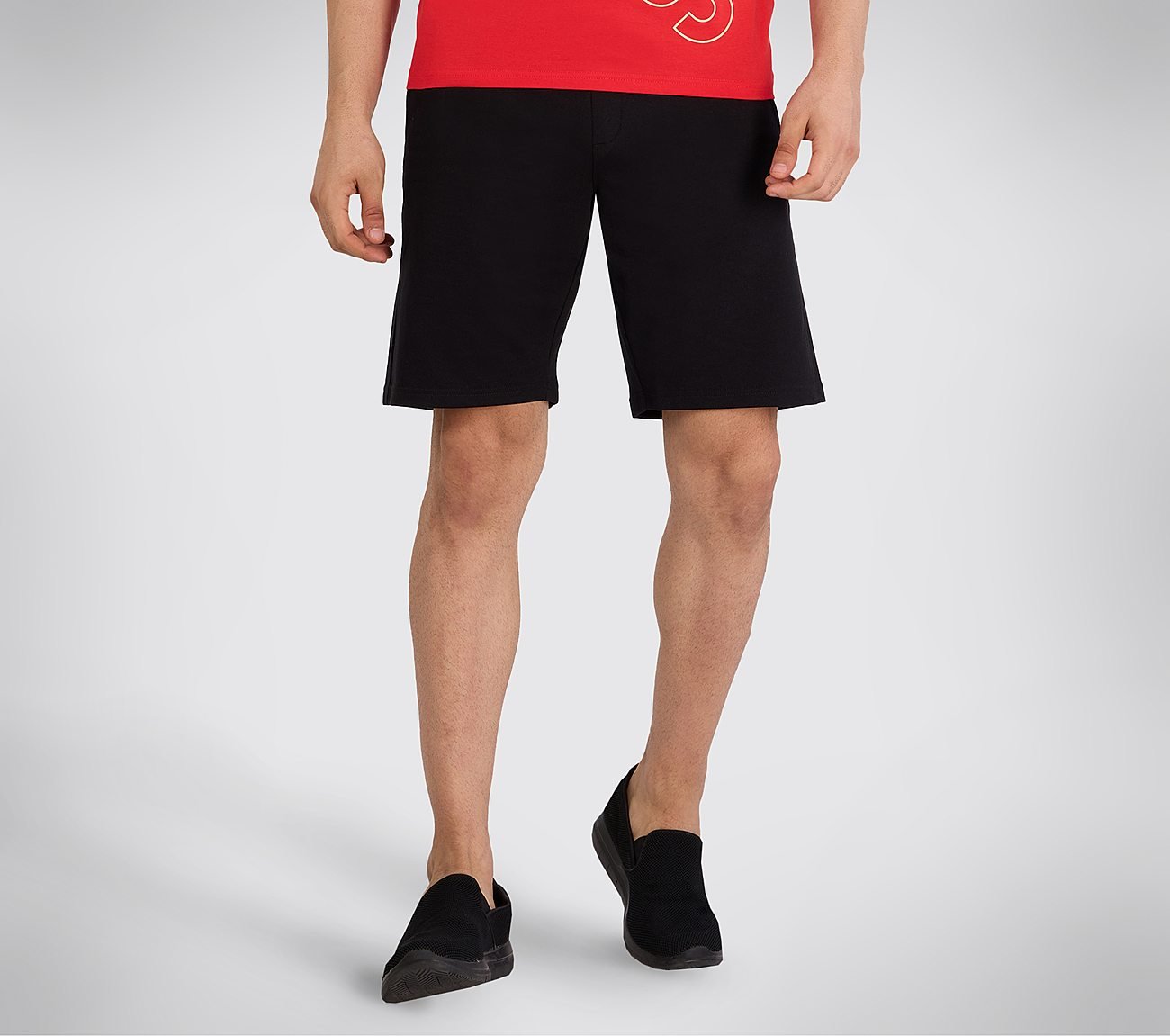 SKECHERS BASIC SHORTS, BLACK Apparel Left View