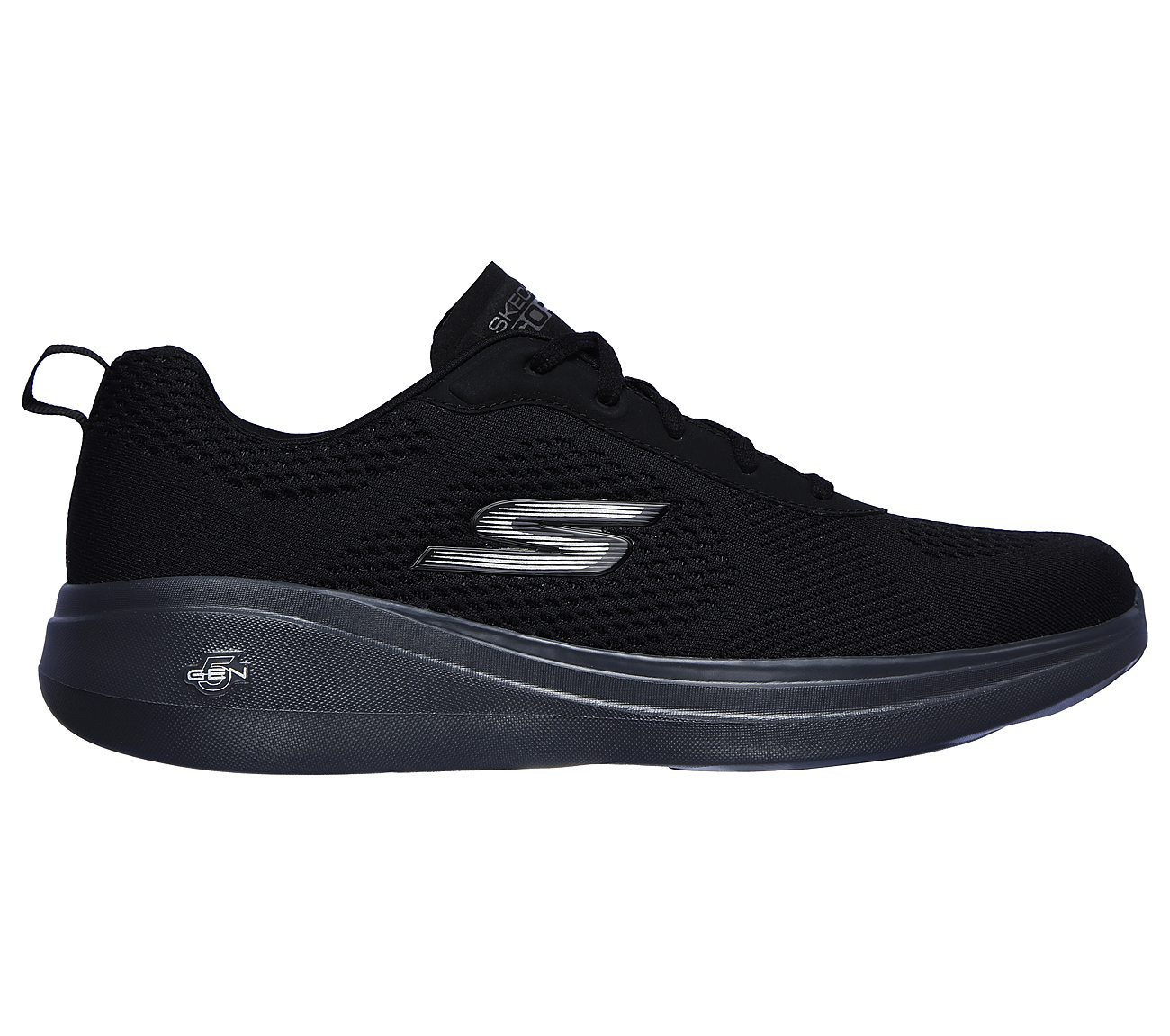 GO RUN FAST-QUAKE, BLACK/CHARCOAL Footwear Right View