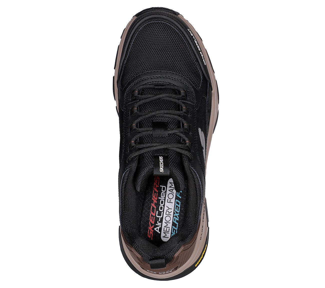 D'LUX TREKKER, BLACK/NATURAL Footwear Top View
