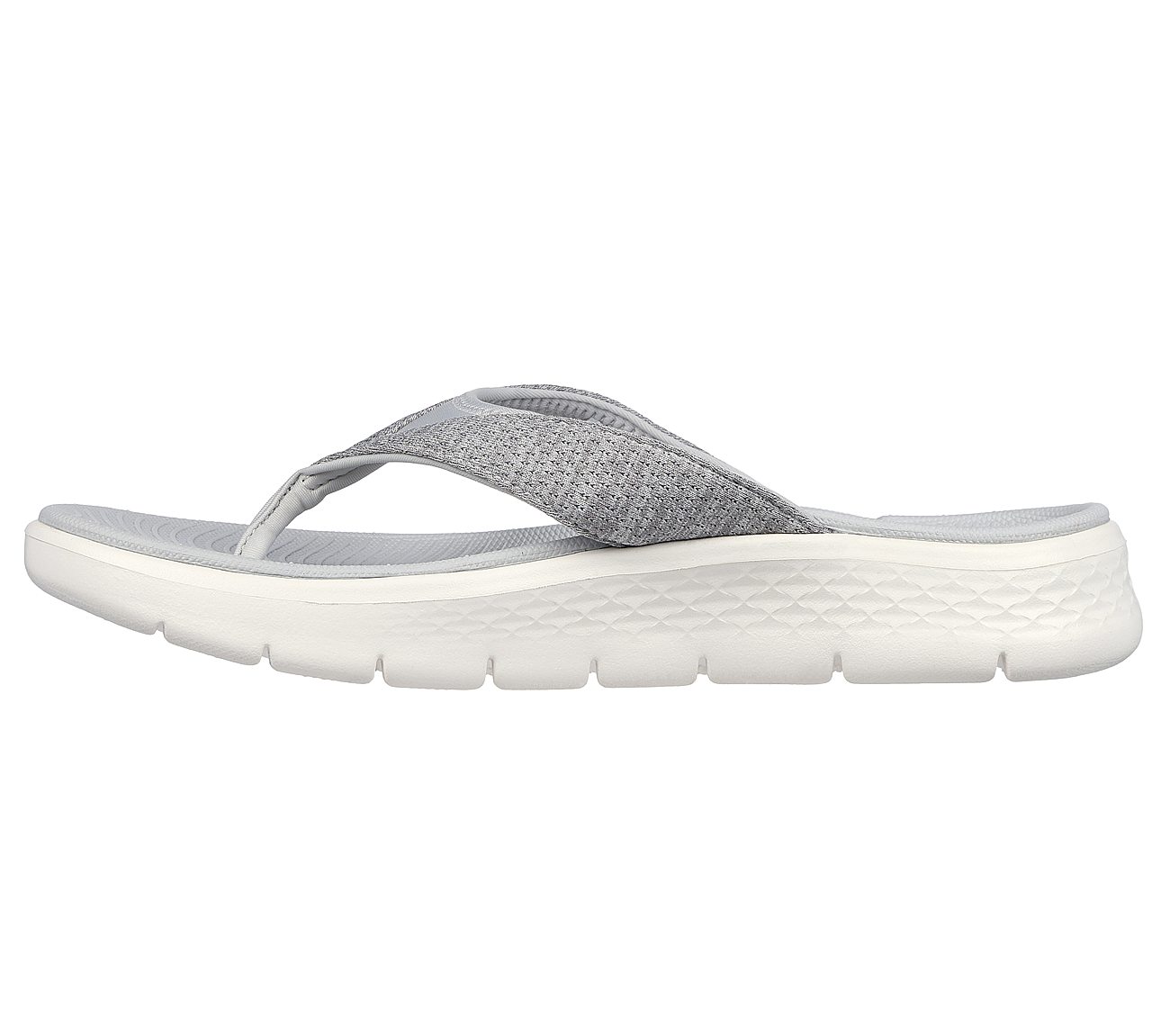 Skechers Grey Go Walk Flex Sandal Slippers For Women - Style ID: 141401 ...