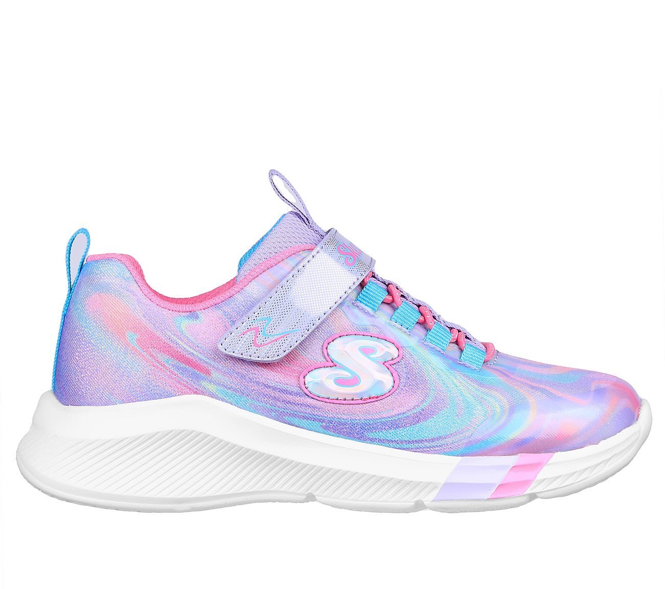 DREAMY LITES - SWIRLY SWEETS, LAVENDER/MULTI Footwear Lateral View