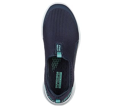 GO WALK 5 - SOVEREIGN, NAVY/AQUA Footwear Top View