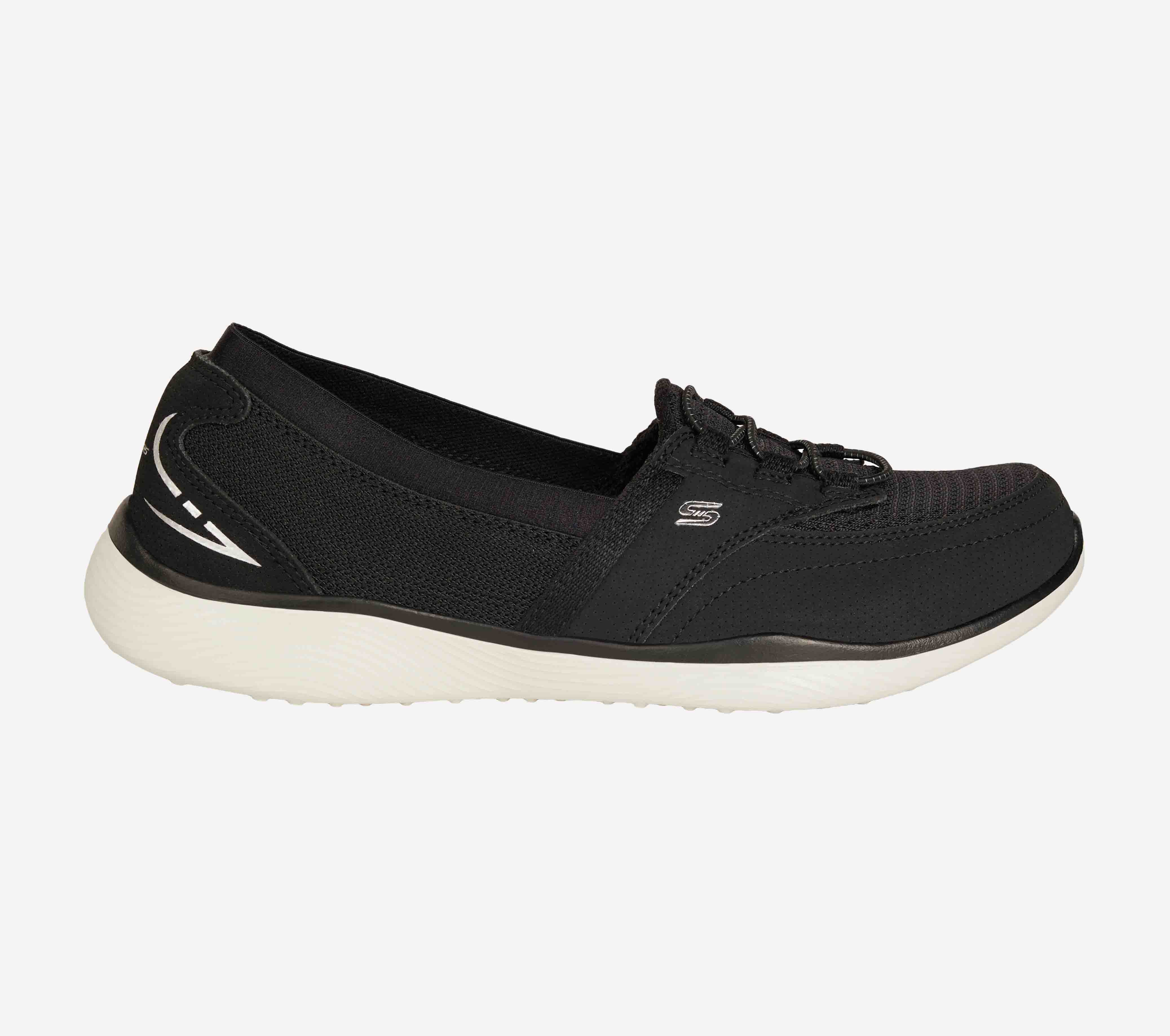 MICROBURST 2.0 - SAVVY POISE, BLACK/WHITE Footwear Lateral View