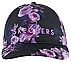 WINTER BLOOM BASEBALL HAT, BLACK/LAVENDER/PINK