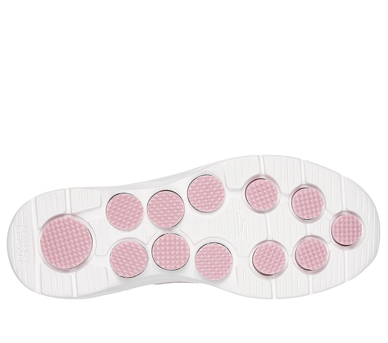 SKECHERS SLIP-INS: GO WALK 7 - SPRINGTIME, LLLIGHT PINK Footwear Bottom View