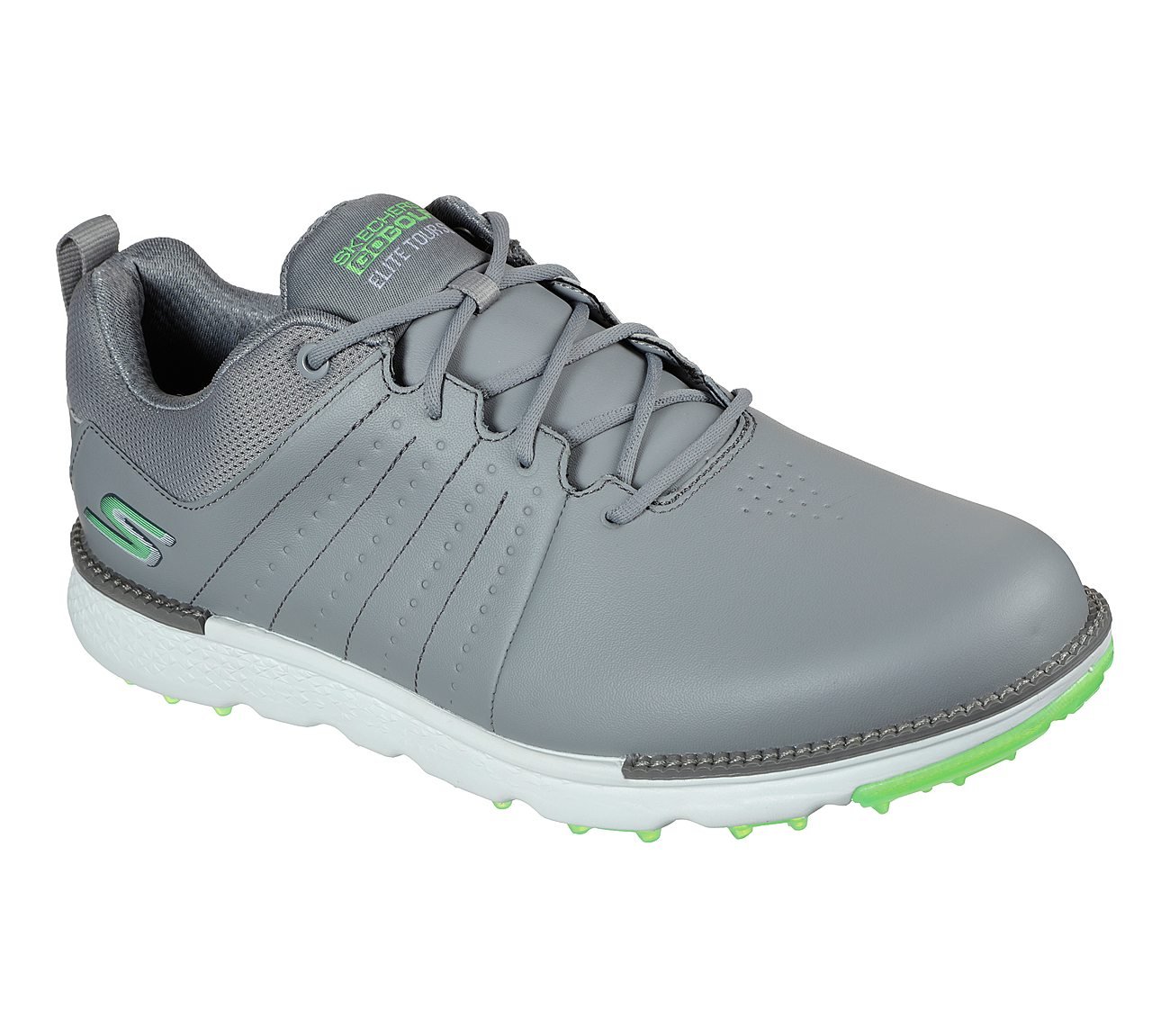 GO GOLF ELITE - TOUR SL, GREY/LIME Footwear Lateral View