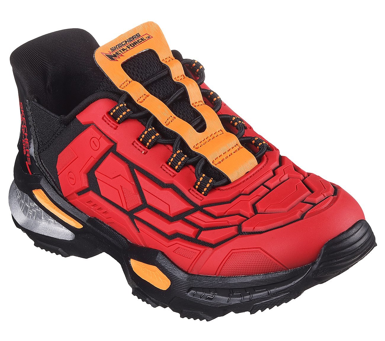 Skechers Slip-ins: Skech-Bots - Orbitron, RED/BLACK Footwear Right View