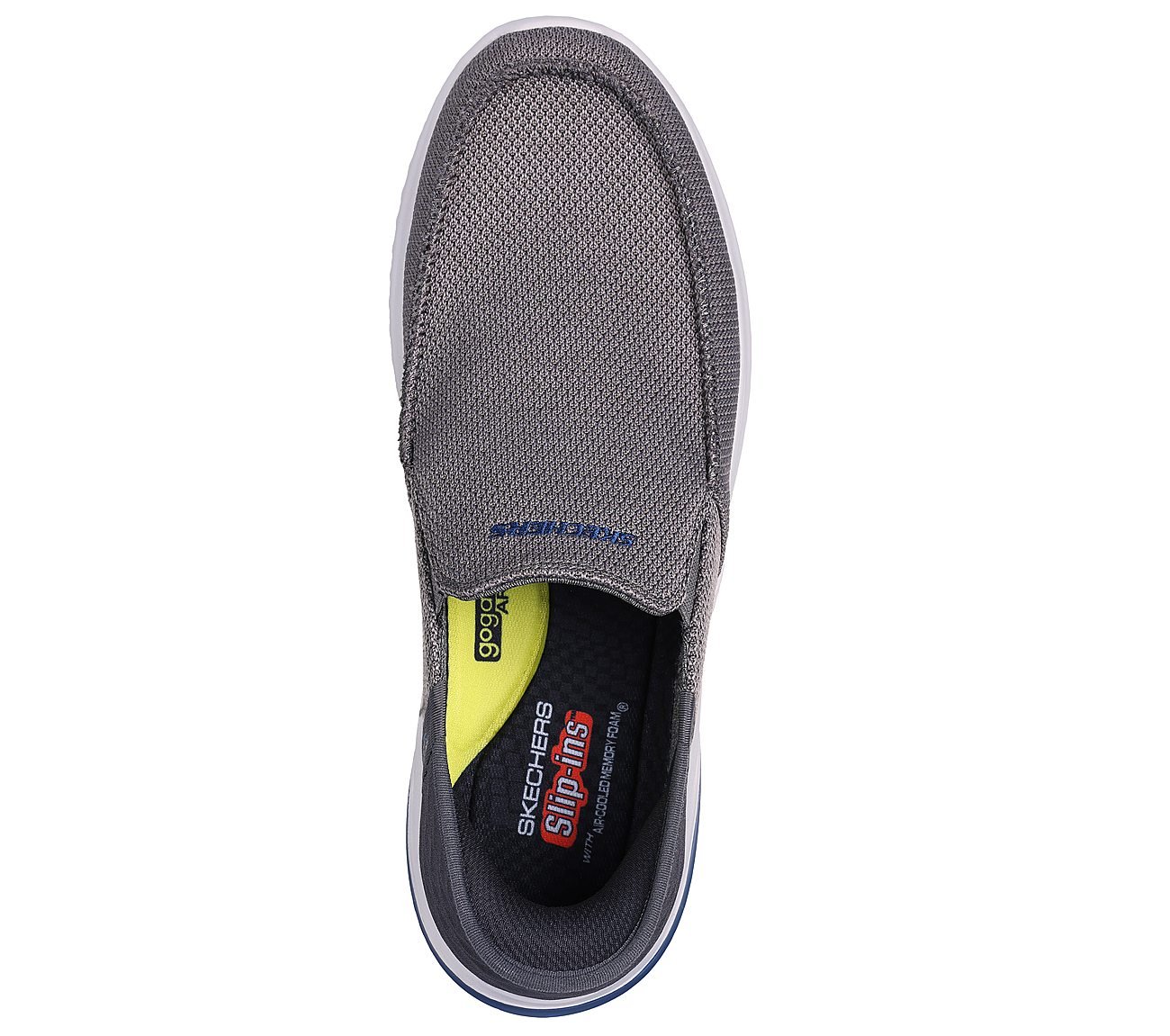 SKECHERS SLIP-INS: DELSON 3.0 - CABRINO, GREY Footwear Top View