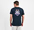 MUMBAI INDIANS: WICKET HD T-SHIRT, NAVY/PERIWINKLE