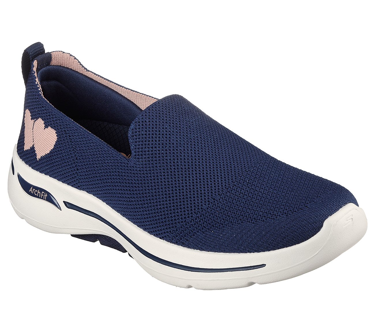 GO WALK ARCH FIT -LOVELY HEAR, NNNAVY Footwear Right View