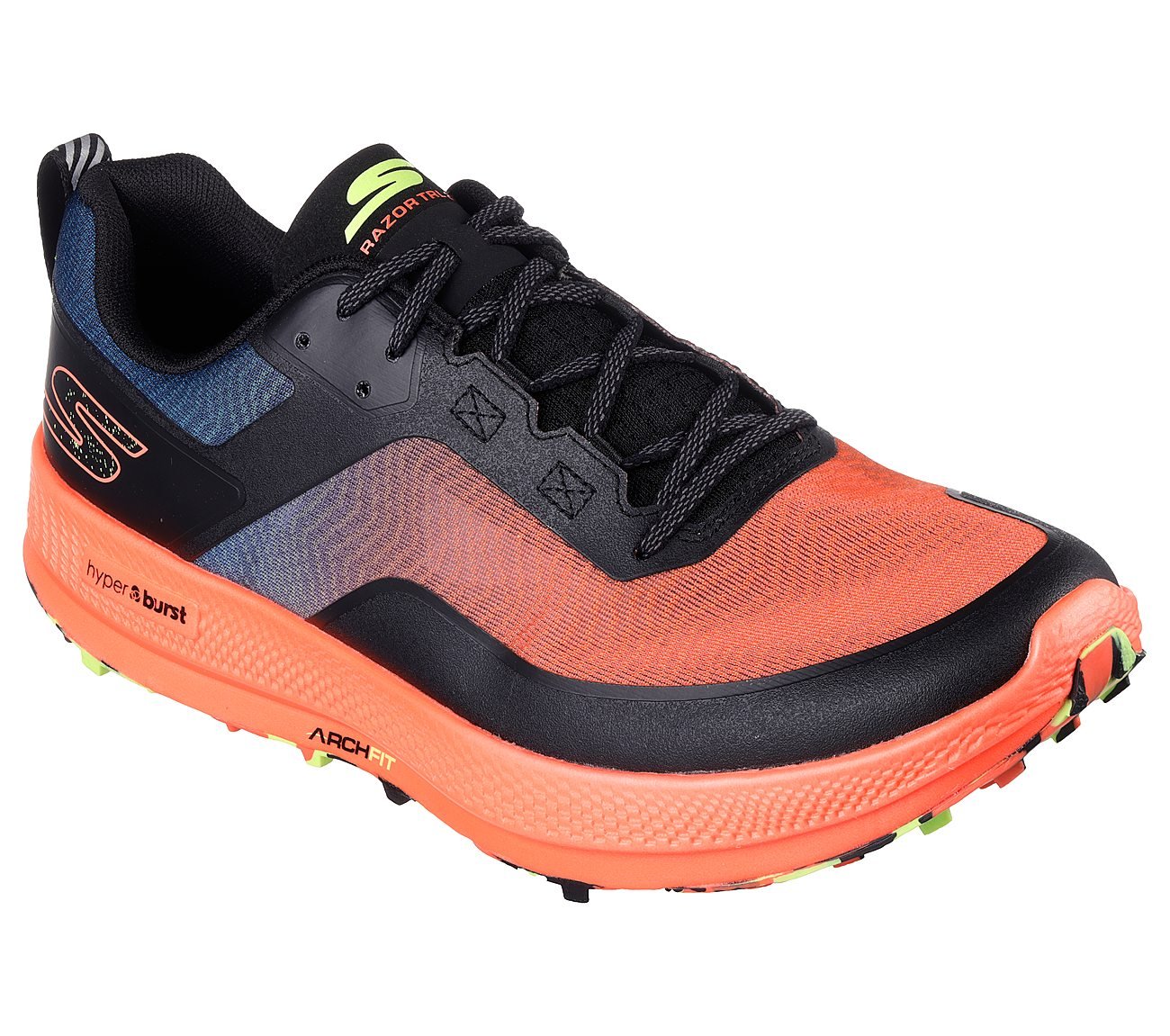 GO RUN RAZOR TRL - 2, BLACK/MULTI Footwear Right View