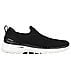 GO WALK 6 - VIBRANT SMILE, BLACK/WHITE Footwear Lateral View