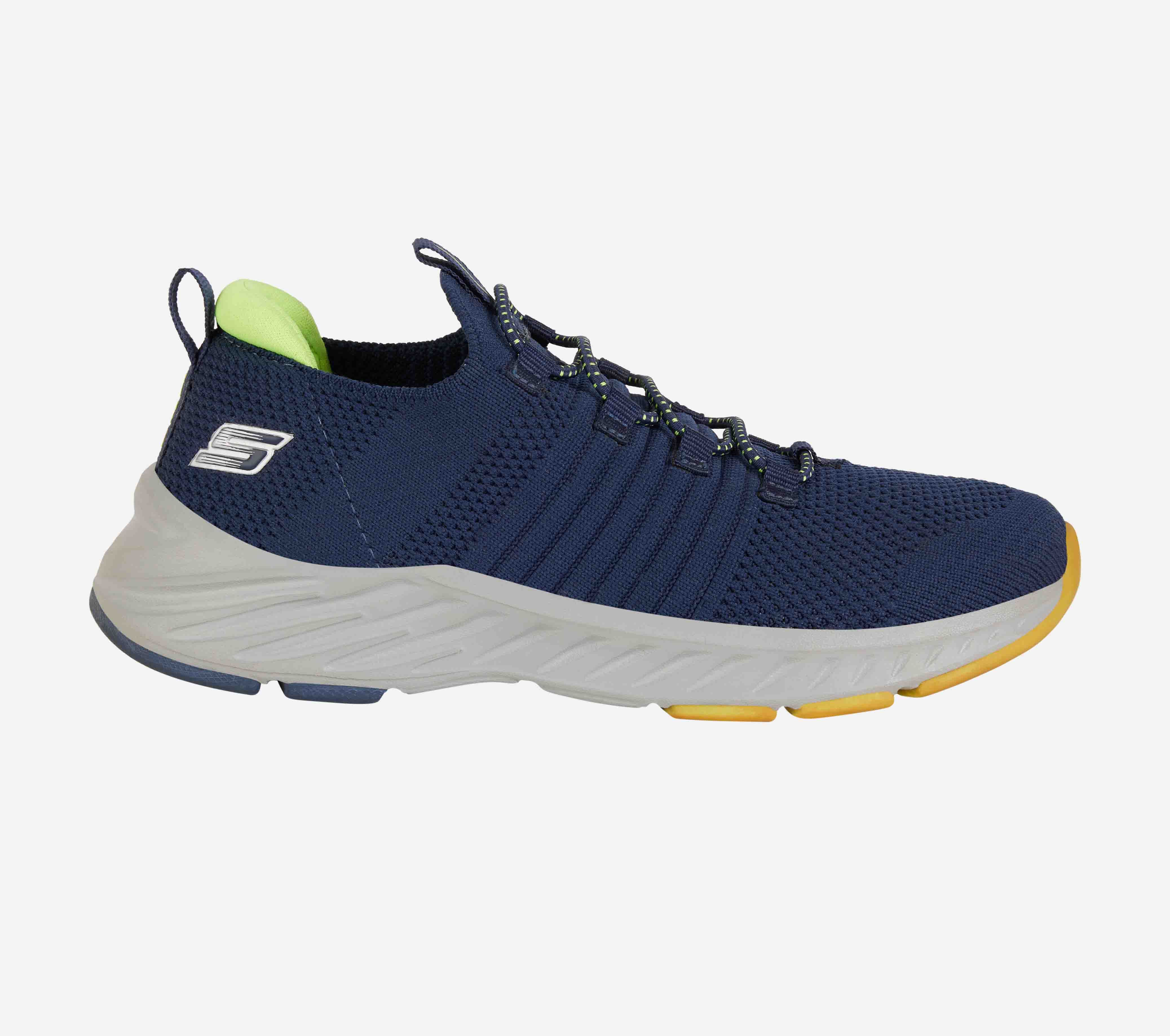 ELITE RUSH, NAVY/LIME Footwear Lateral View