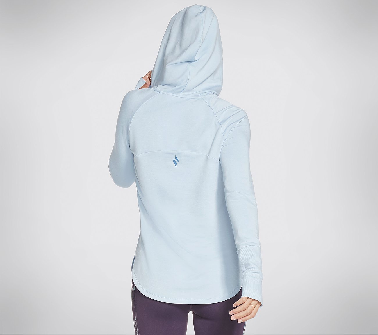 AWAKENED HOODIE, BLUE/PERIWINKLE Apparel Top View