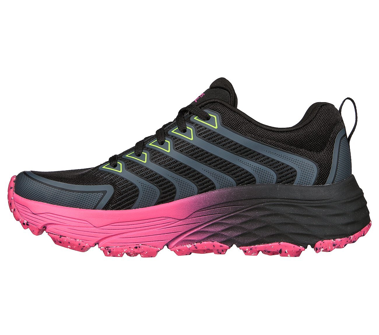 MAX CUSHIONING ELITE TRAIL, BLACK/MULTI Footwear Left View