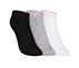 3PK WOMEN NON TERRY NO SHOW, WHITE/BLACK/GREY