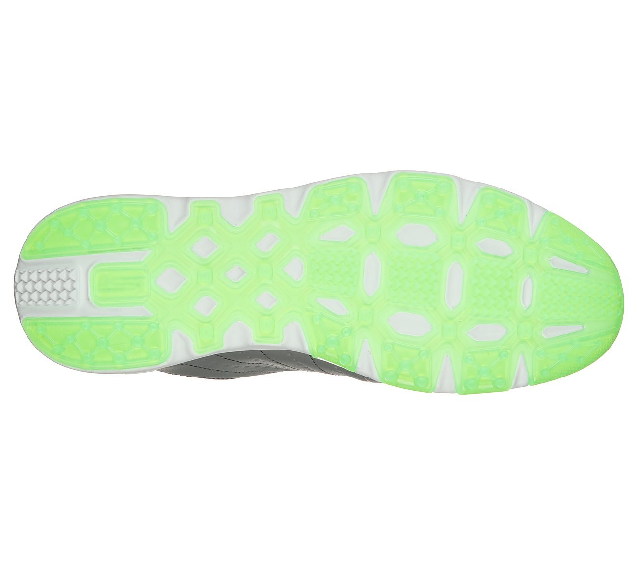 GO GOLF ELITE - TOUR SL, GREY/LIME Footwear Bottom View