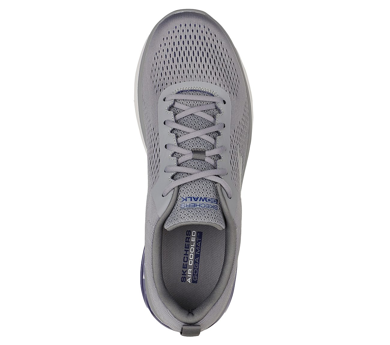 GO WALK AIR 2.0 - ENTERPRISE, GREY/BLUE Footwear Top View