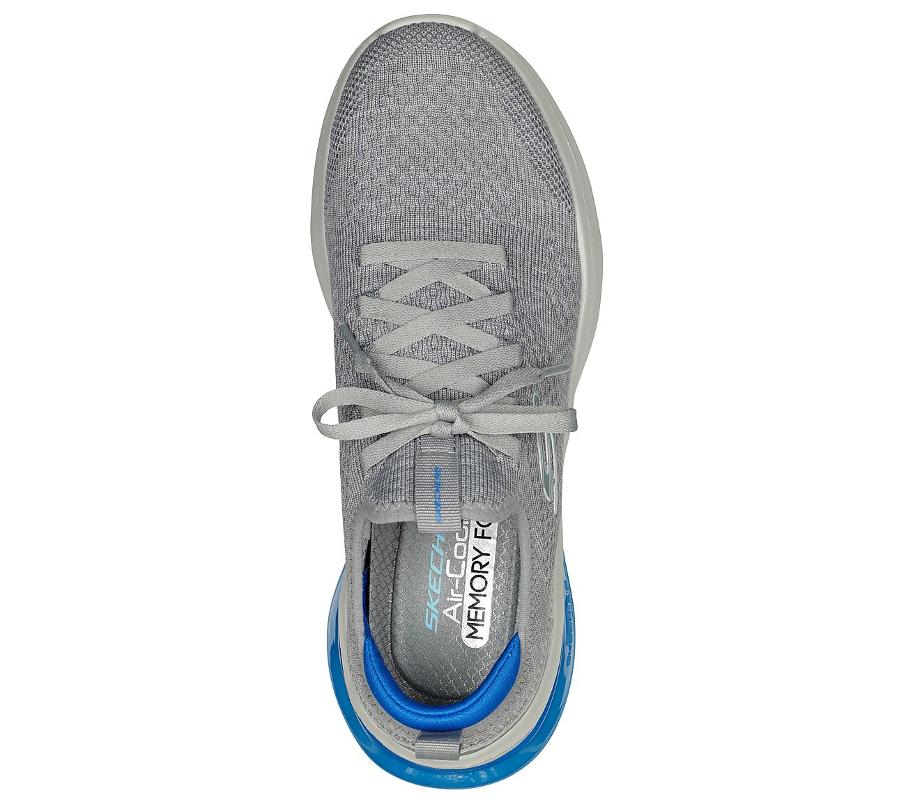 AIR CUSHIONING, GREY/BLUE Footwear Top View