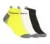 3 Pack MENS HALF TERRY LOW CUT SOCKS, BLACK/YELLOW