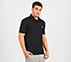 MENS BASIC POLO, BLACK/CHARCOAL/BLUE