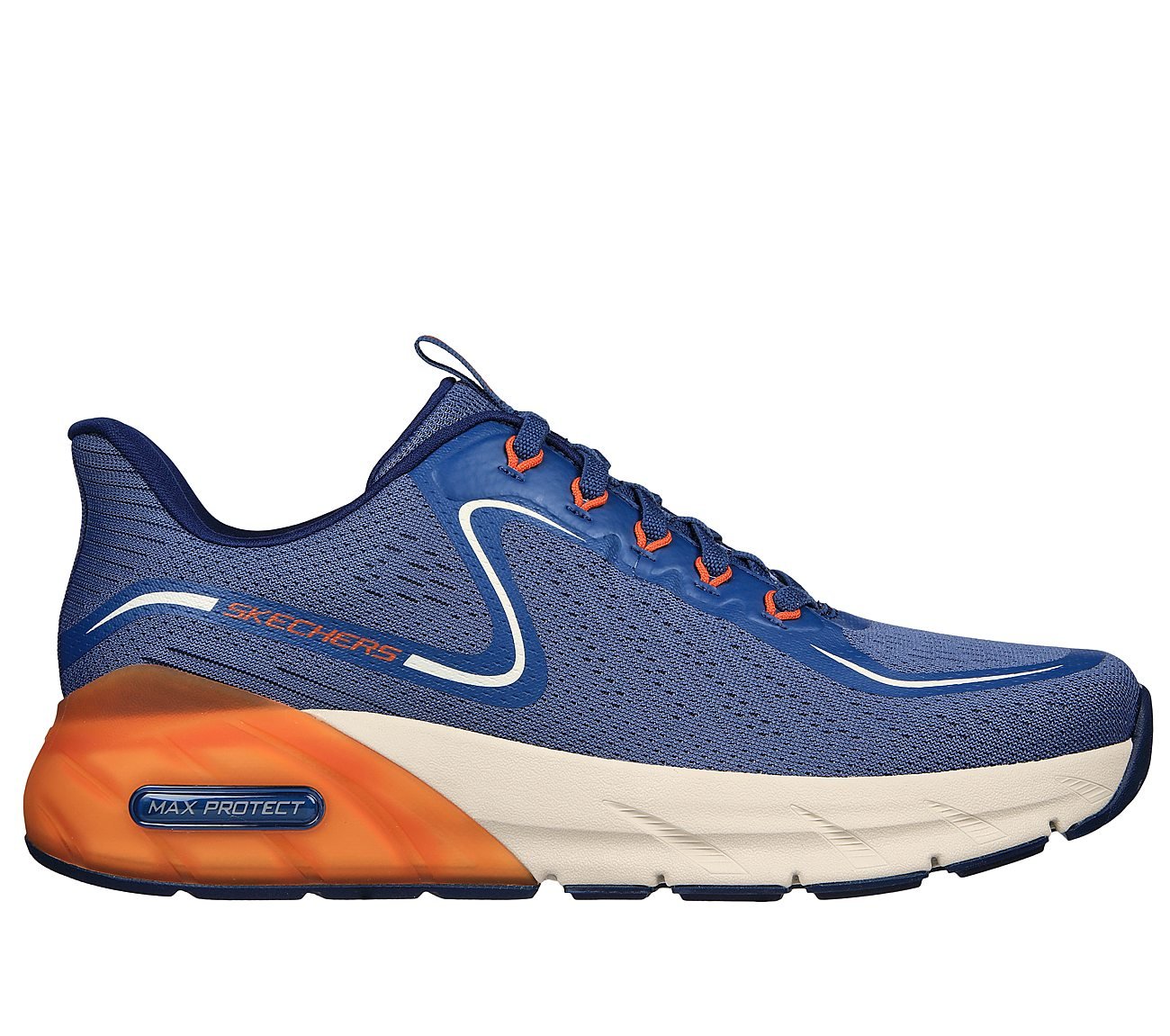 MAX PROTECT SPORT - BREAM, BLUE/ORANGE Footwear Lateral View