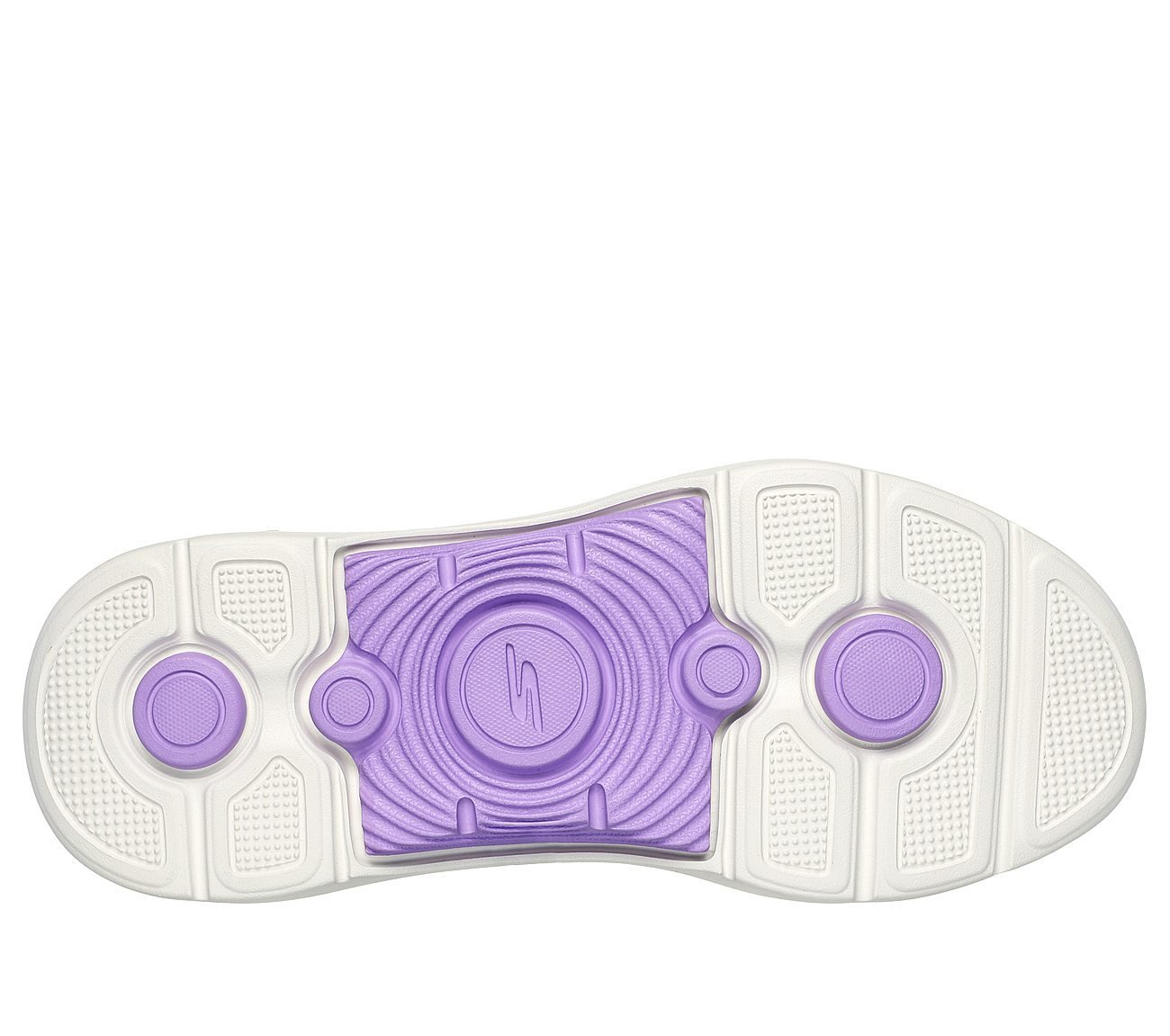 GO WALK ARCH FIT 2.0 - VIVID, GREY/LAVENDER Footwear Bottom View