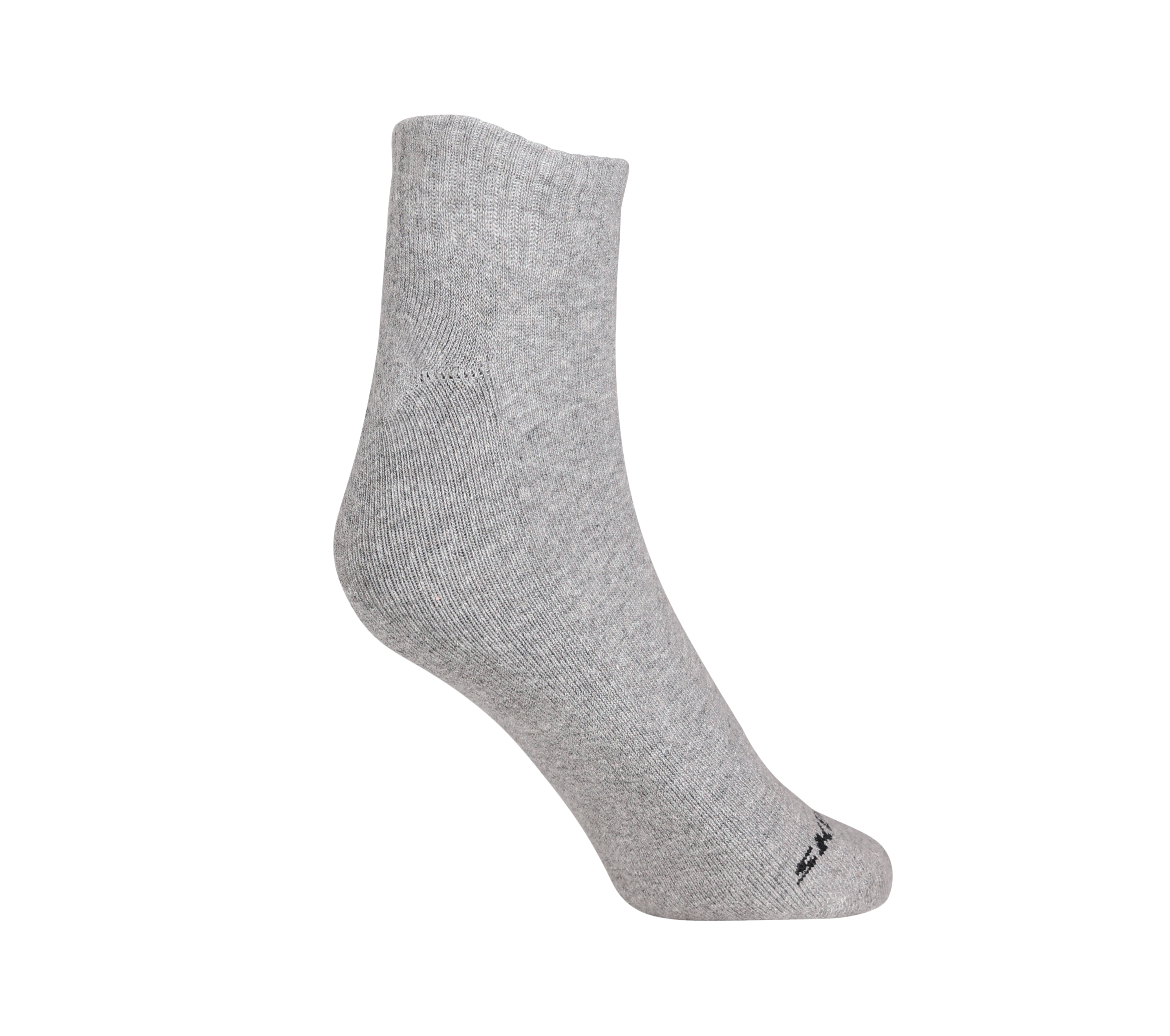 1PK MENS 1/2 TERRY ANKLE, GREY Accessories Top View