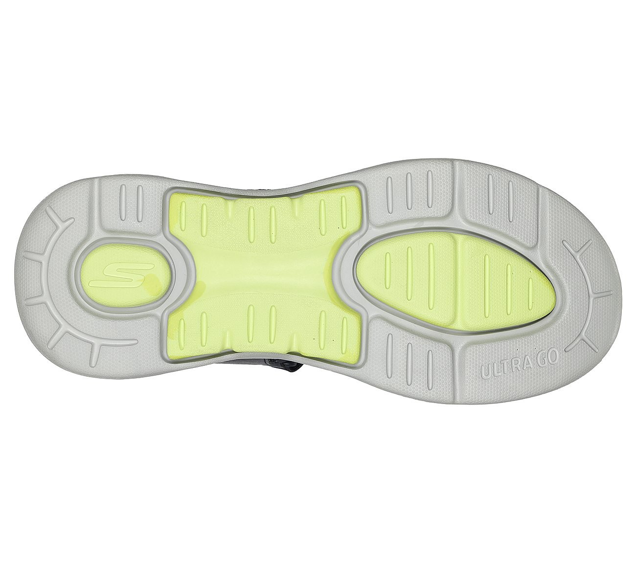 GO WALK ARCH FIT SANDAL-MISSI, NAVY/LIME Footwear Bottom View