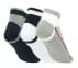 3 Pack MENS HALF TERRY ANKLE SOCKS, WHITE/BLACK/GREY