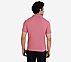 MENS PERFORMANCE POLO, CHARCOAL/CORAL