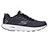 GO RUN 7+, BLACK/WHITE Footwear Lateral View