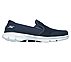 GO WALK 3 - ACCOMPLISH, NAVY/WHITE Footwear Lateral View