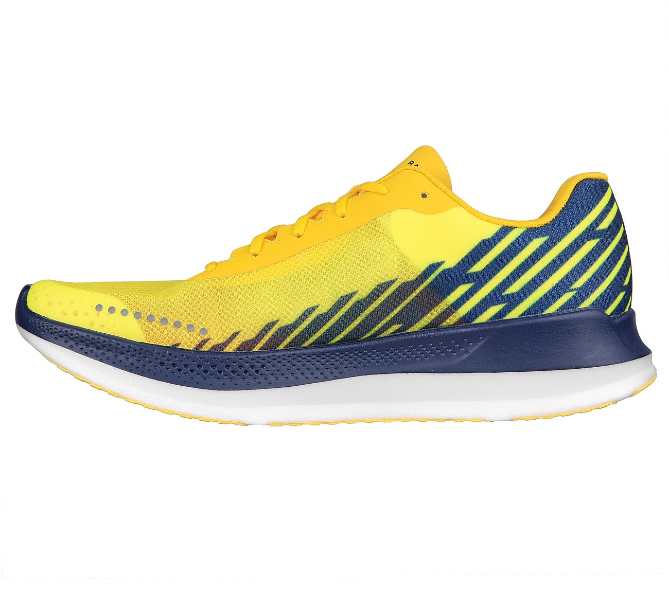 Skechers Yellow/Navy Go Run Razor Excess Mens Running Shoes - Style ID ...