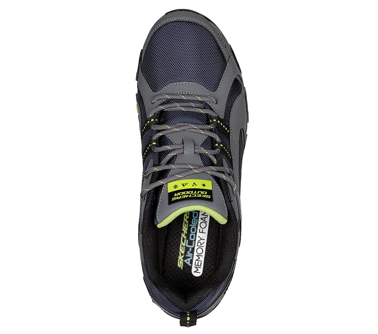 TERRABITE - TRAILBORN, NAVY/LIME Footwear Top View