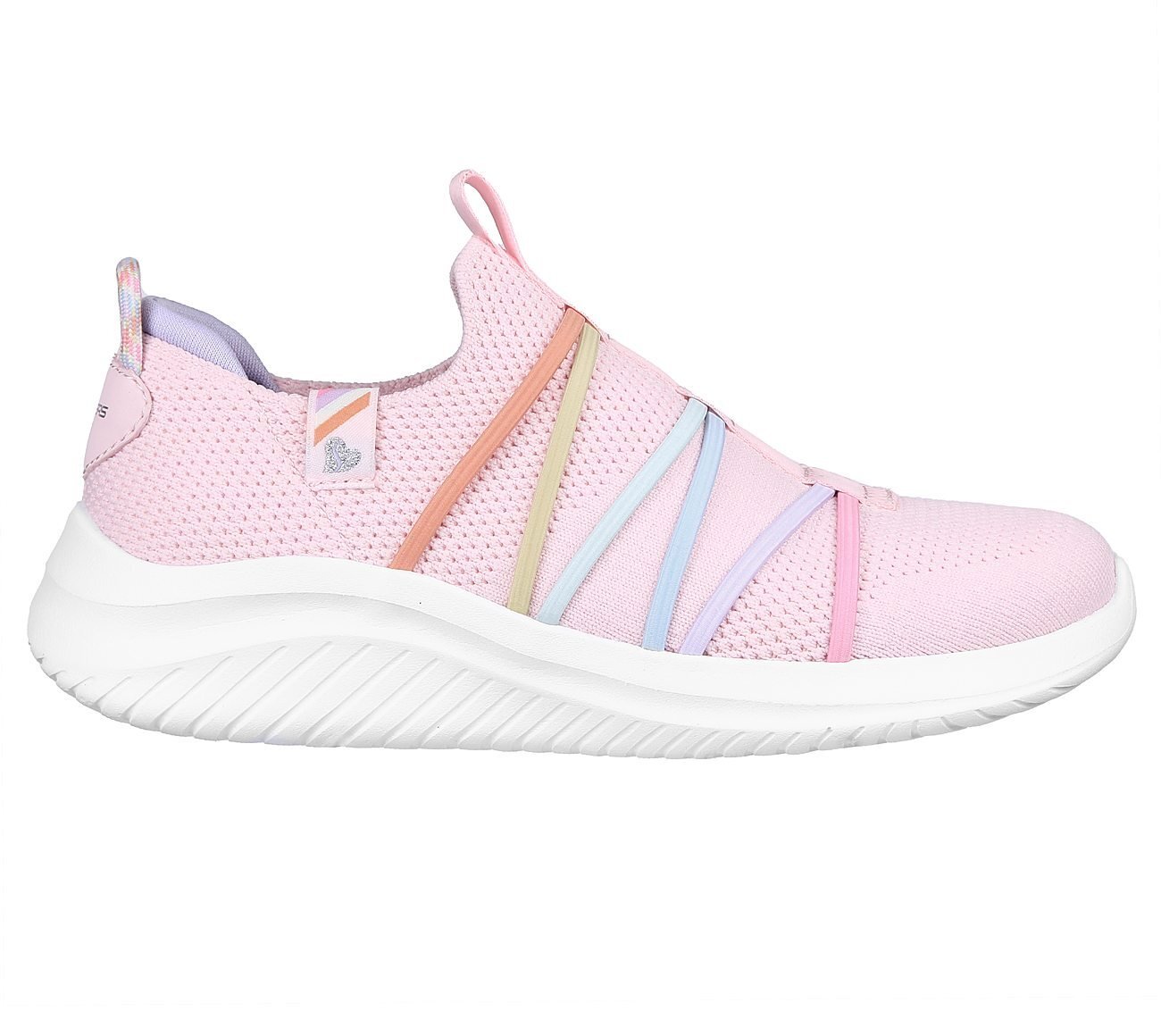 ULTRA FLEX 3, LIGHT PINK/MULTI Footwear Lateral View