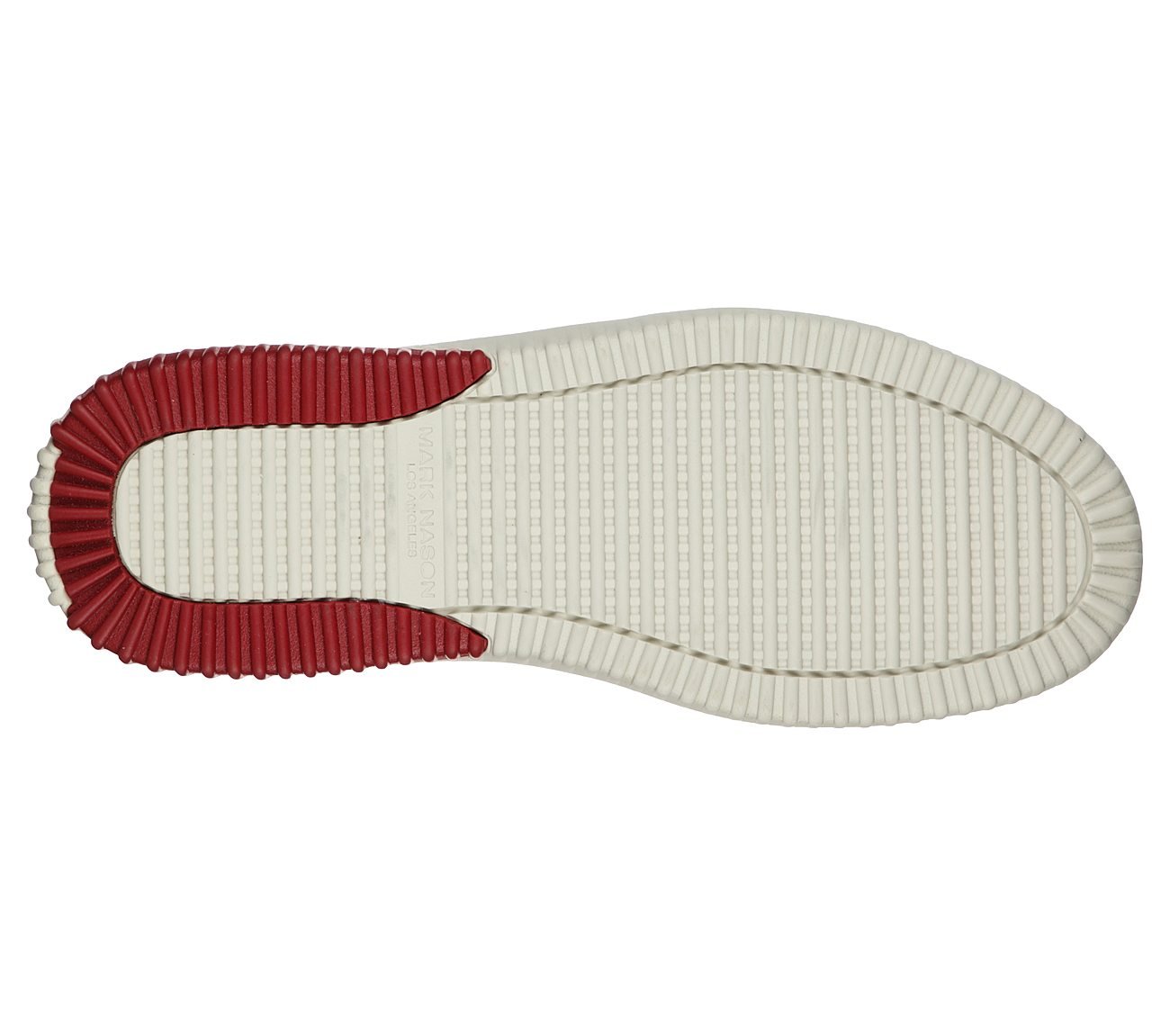 RIDGE - ROLLIE, WHITE/RED Footwear Bottom View