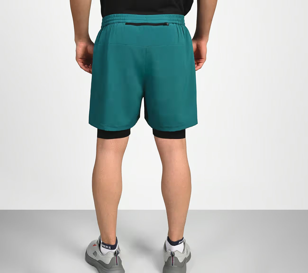 FIREFLY LAYER SHORTS, TEAL/BLUE Apparel Left View