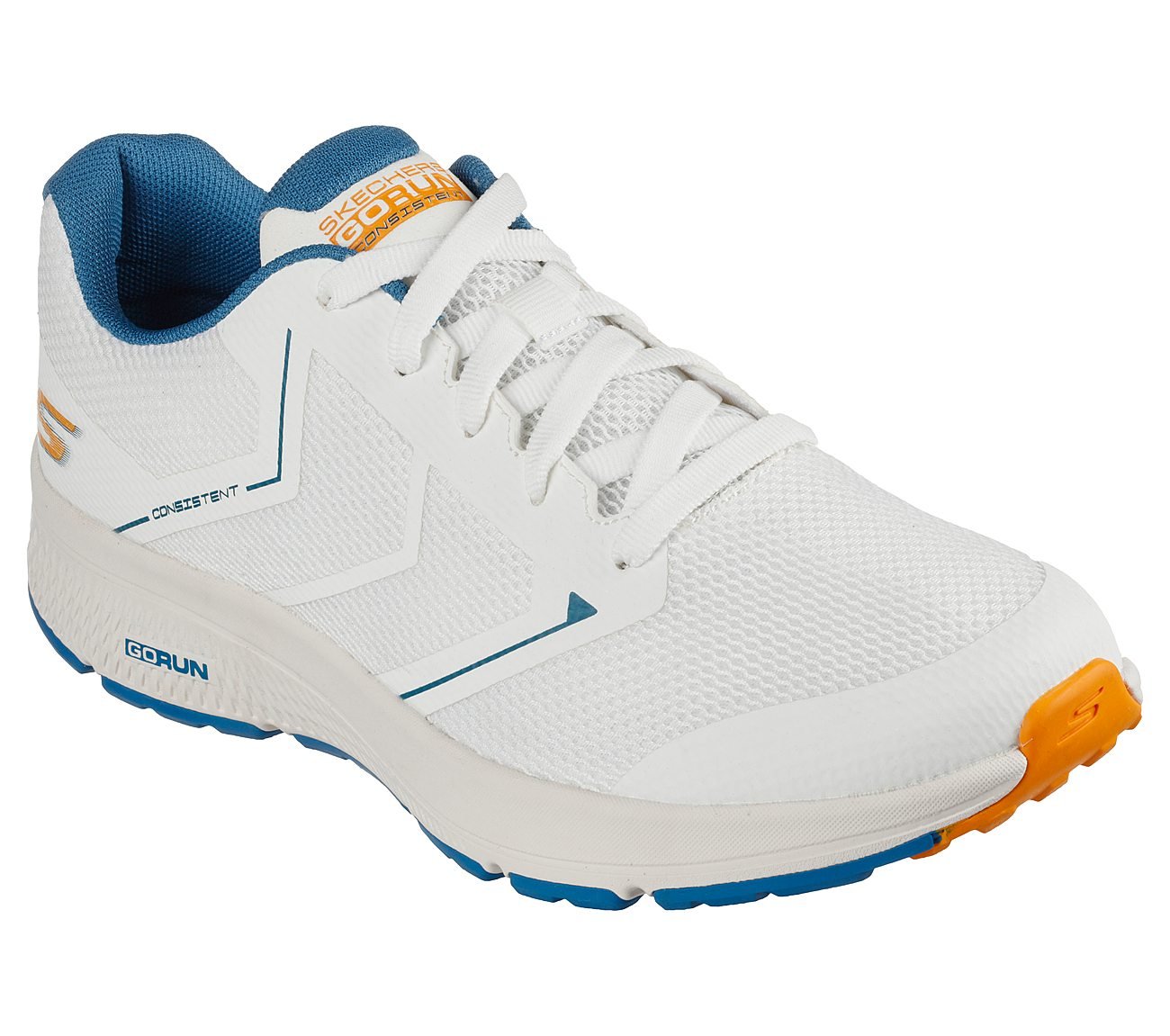 GO RUN CONSISTENT - TRACEUR, WHITE BLUE ORANGE Footwear Right View