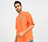 PICKLEBALL OVERSIZE T-SHIRT, TURQUOISE/CORAL