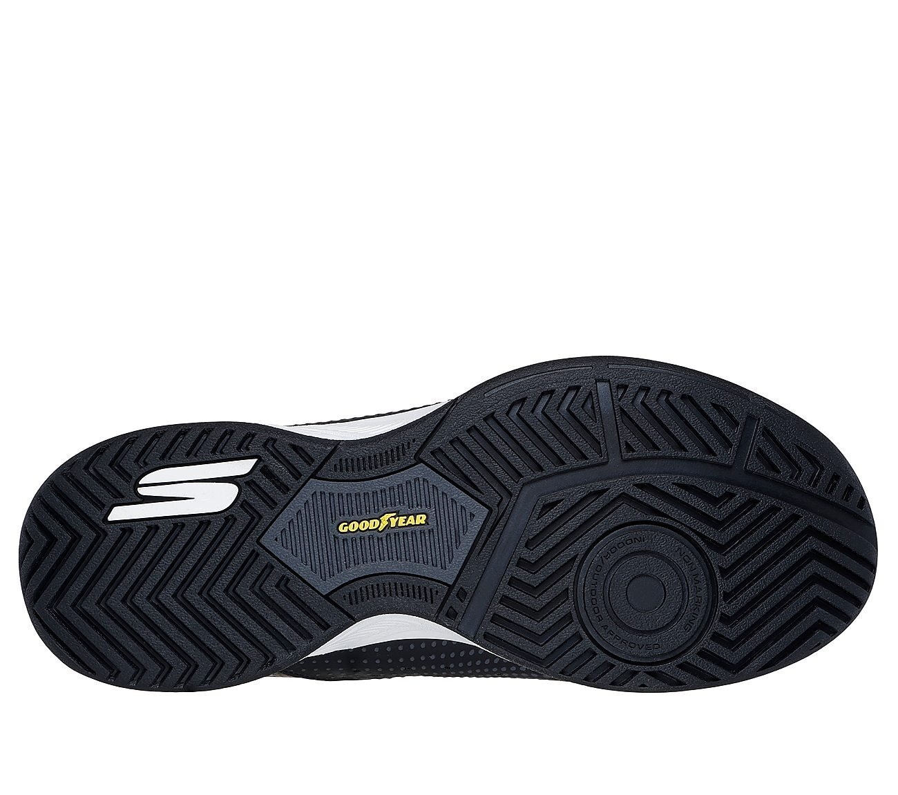 SKECHERS VIPER COURT RELOAD, BLACK/WHITE Footwear Bottom View