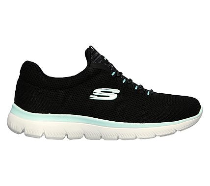 SUMMITS - COOL CLASSIC, BLACK/TURQUOISE Footwear Right View